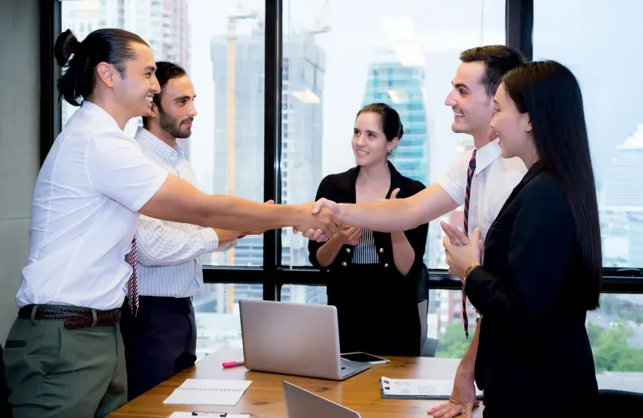 Creative software engineers collaborating